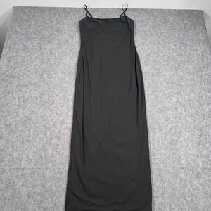 Skims Onyx Black Sleeveless Soft Lounge Long Slip Maxi Dress Women's‎ Size Large